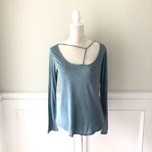 Sweet Claire Long Sleeve Cutout Top Shirt M